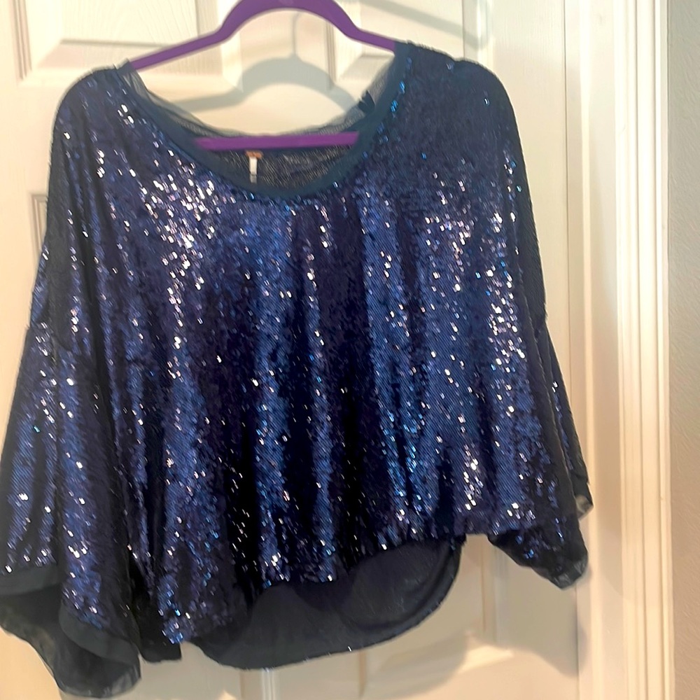 NWT free people sequin top
